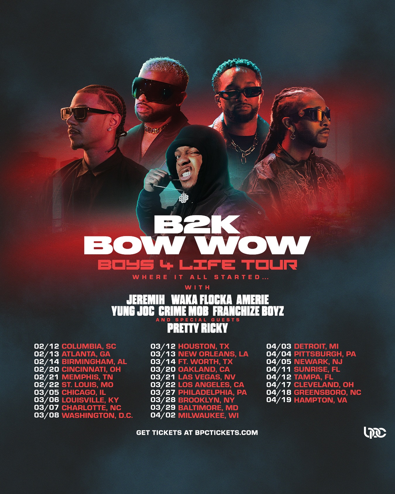 Bow Wow Boys 4 Life Tour Poster 2026